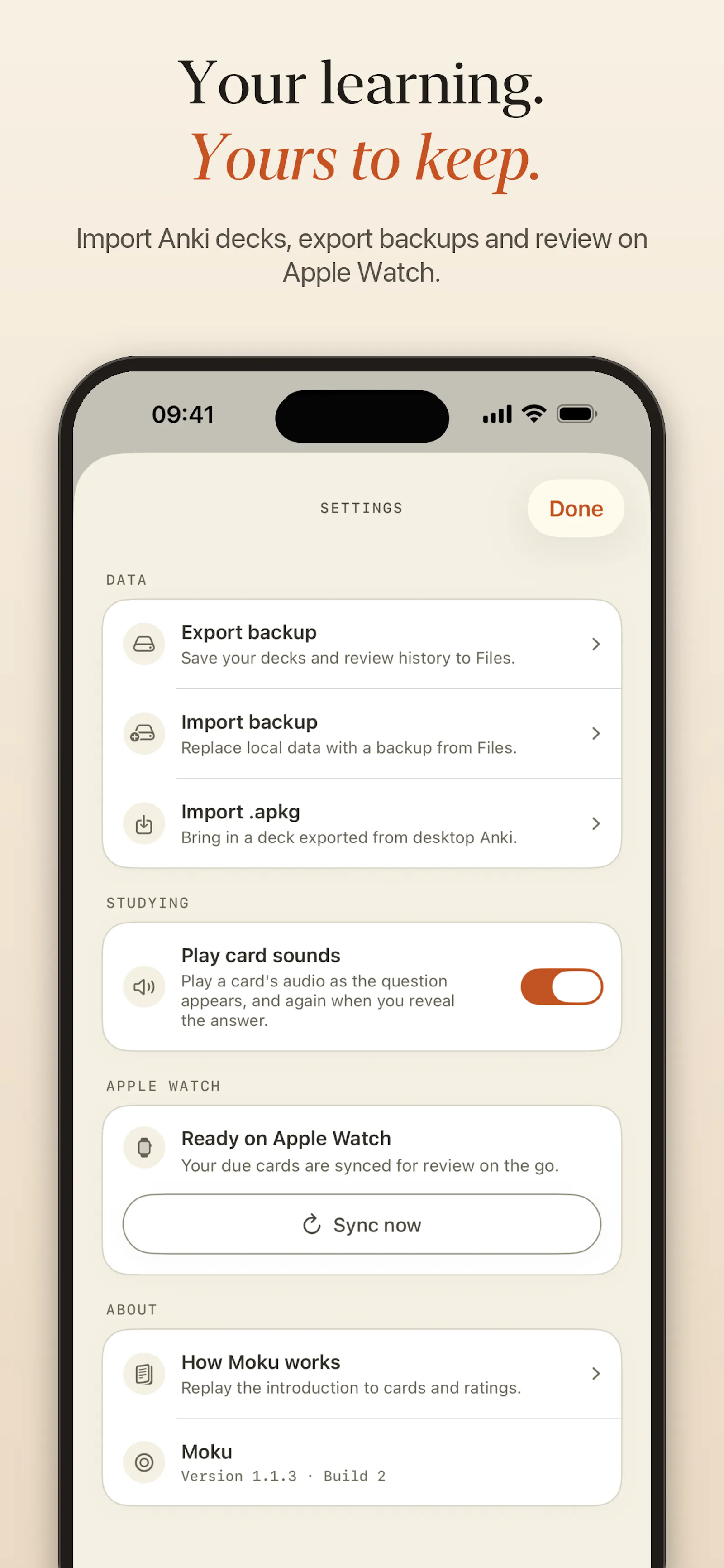 Moku Flashcards screenshot 5