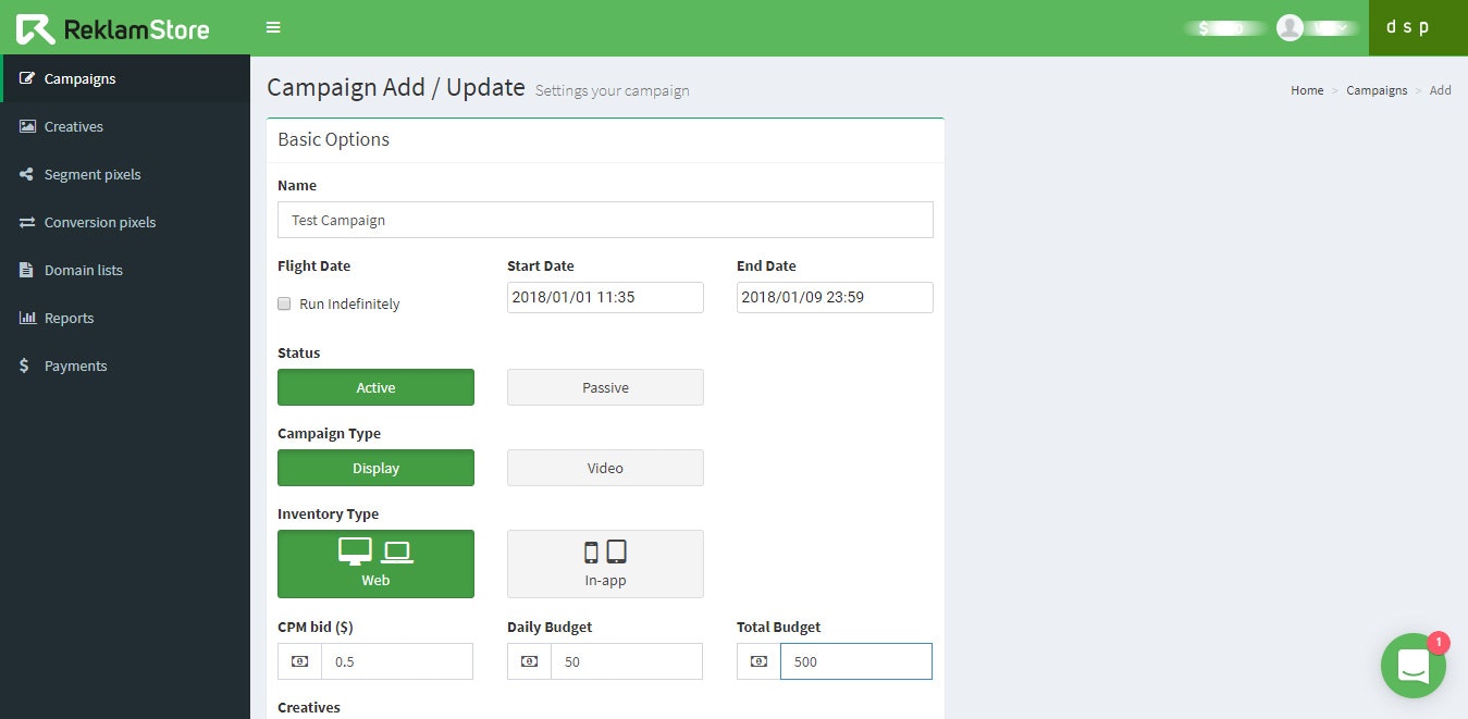 ReklamStore DSP gallery image