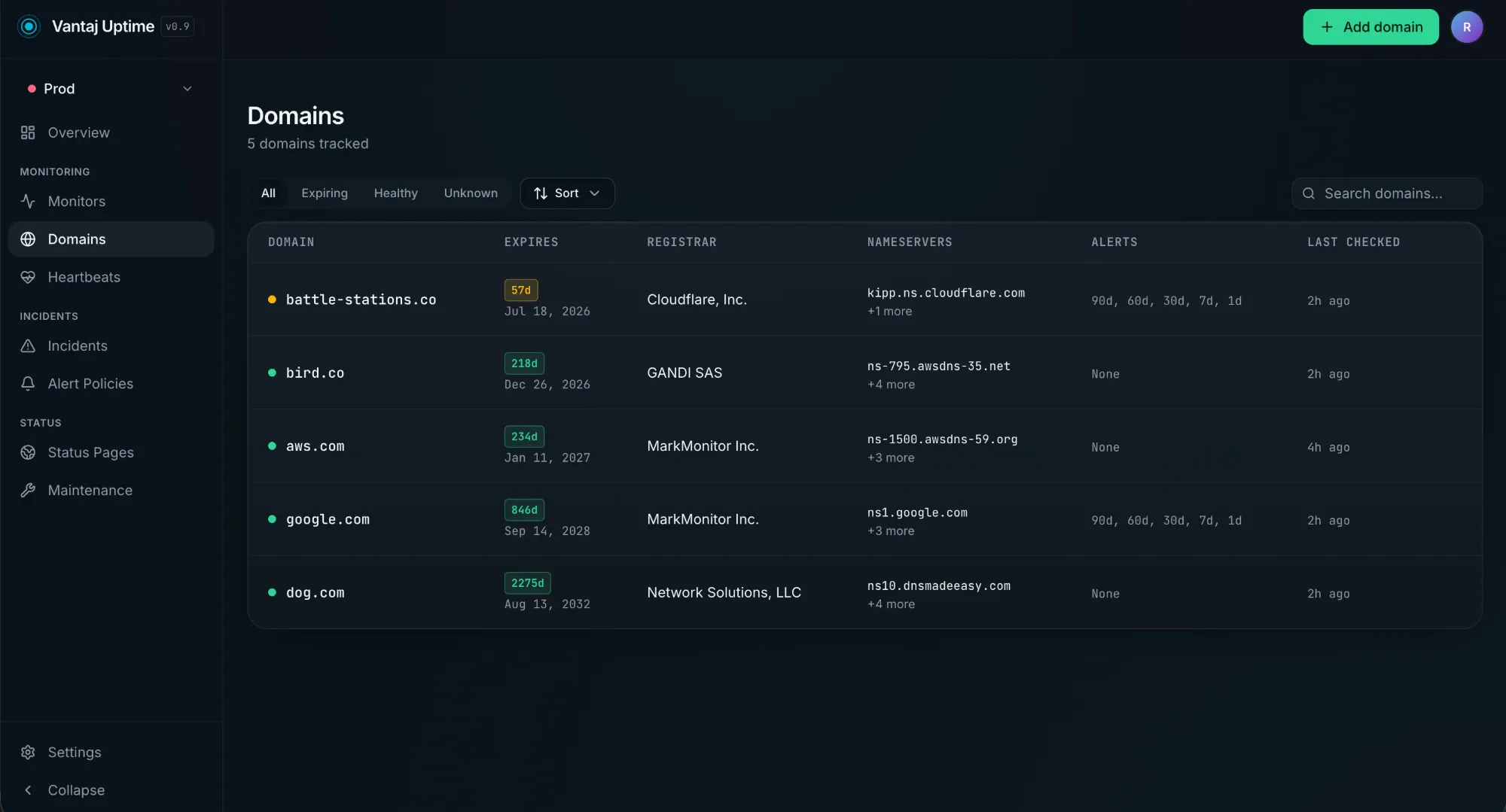 Vantaj Uptime New Features (MCP & more) gallery image