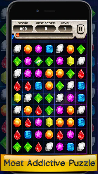 Jewel Mania Match 3 Kids Game