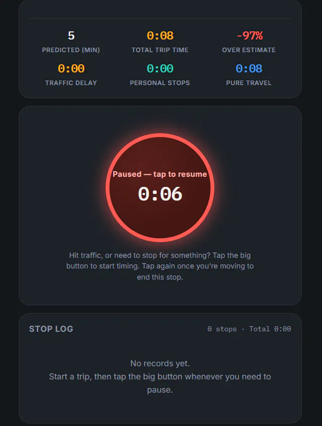 Stuckage · Trip Pause Timer gallery image