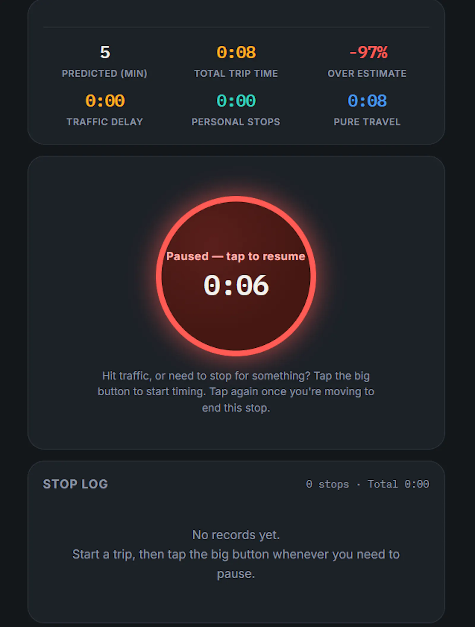 Stuckage · Trip Pause Timer screenshot 4