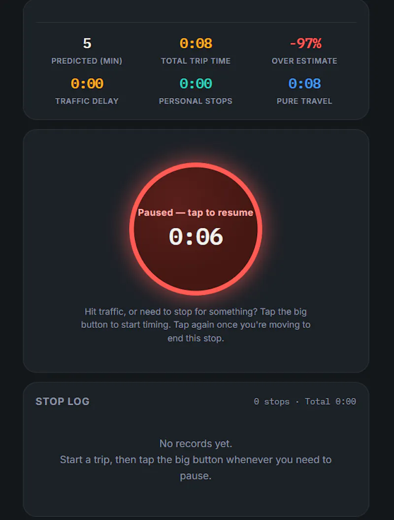 Stuckage · Trip Pause Timer screenshot 4
