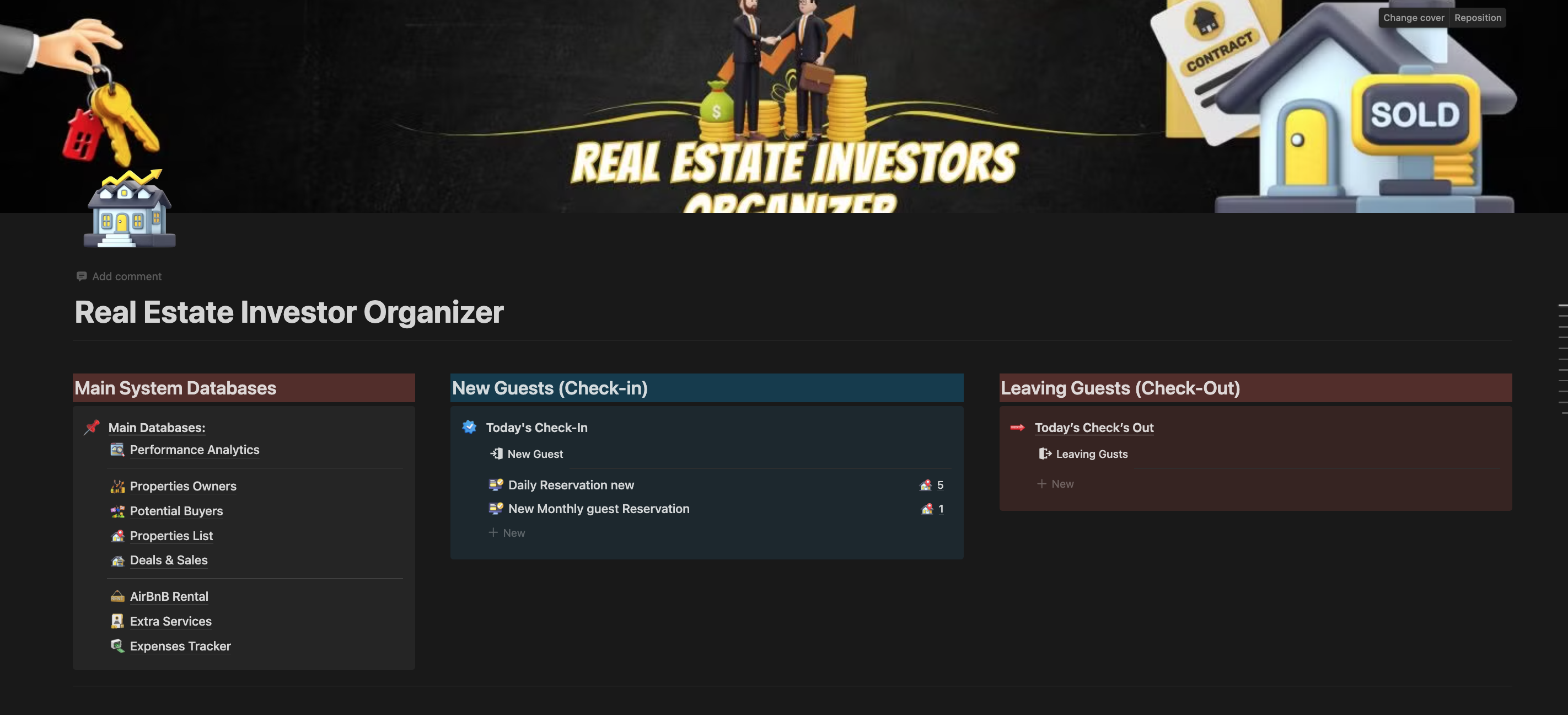 Notion Real Estate Investor Organizador media 2