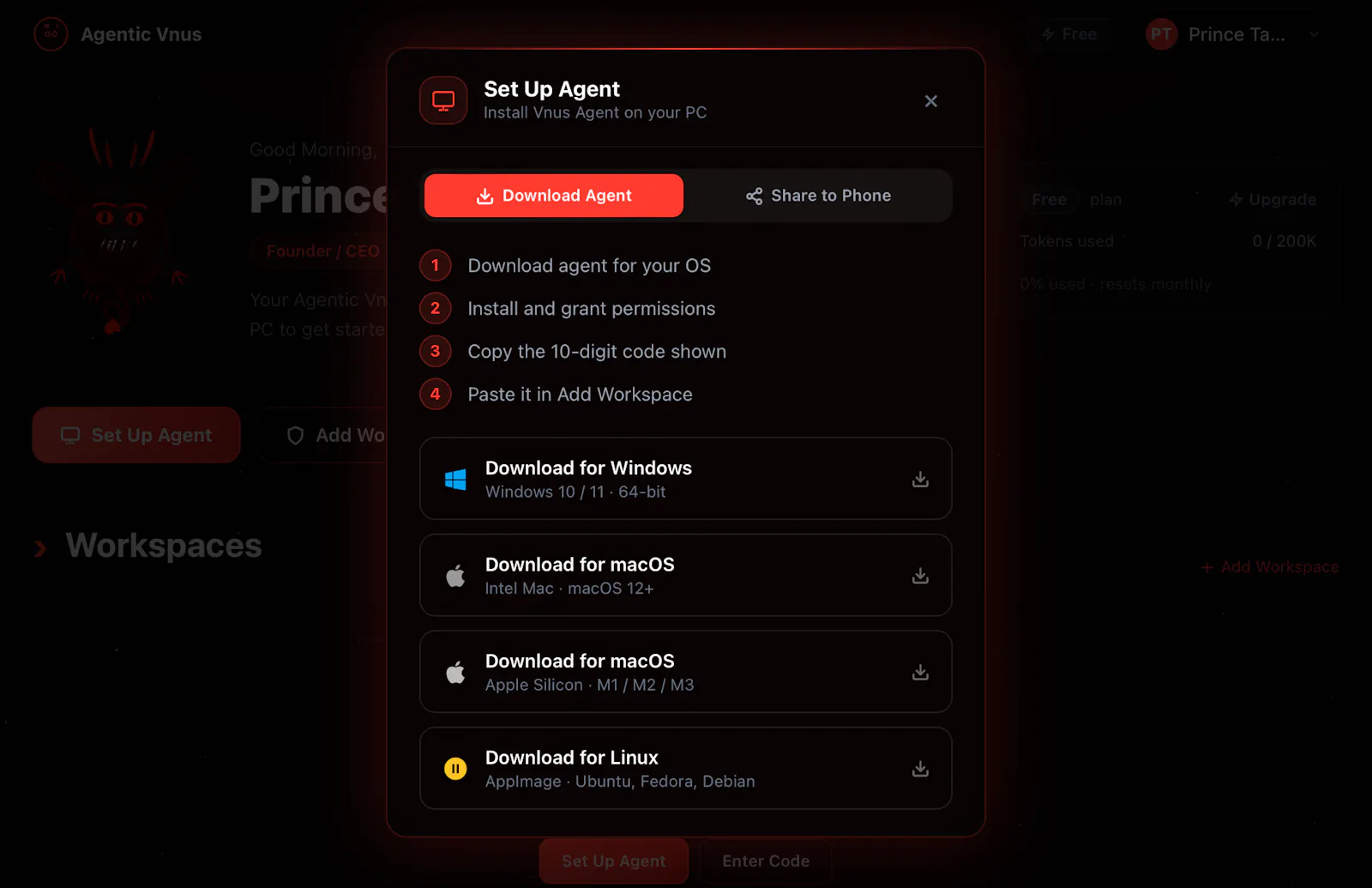 Agentic Vnus screenshot 3