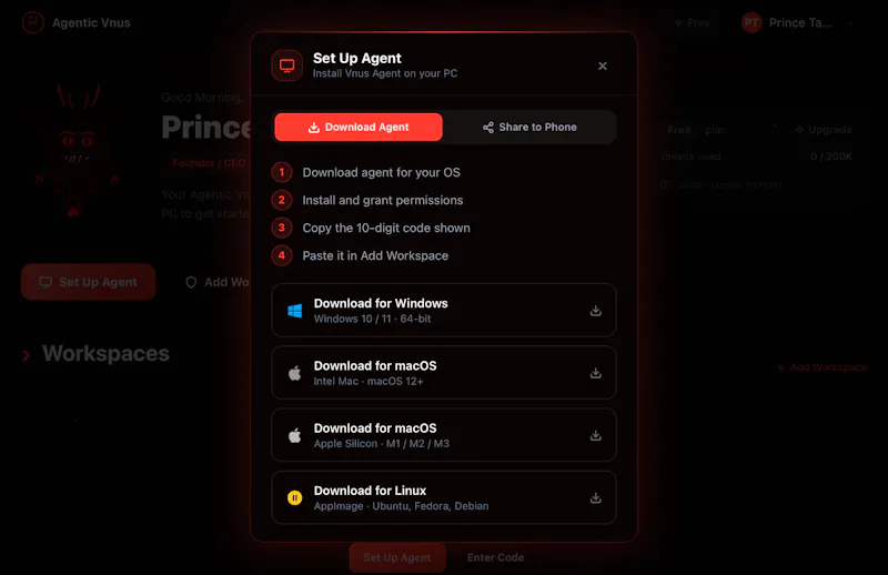 Agentic Vnus screenshot 3