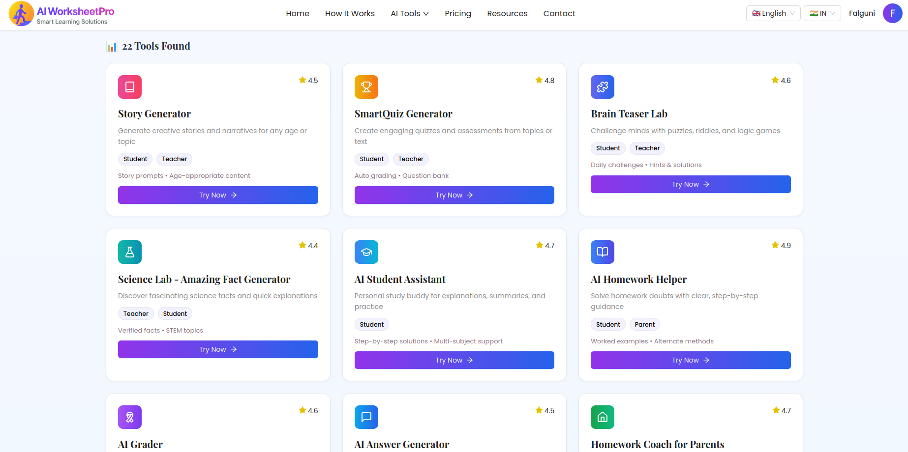 Média AIWorksheetPro - 22 outils d'étude AI - Feuilles de travail instantanées et outils d'étude pour les classes 1-10 6
