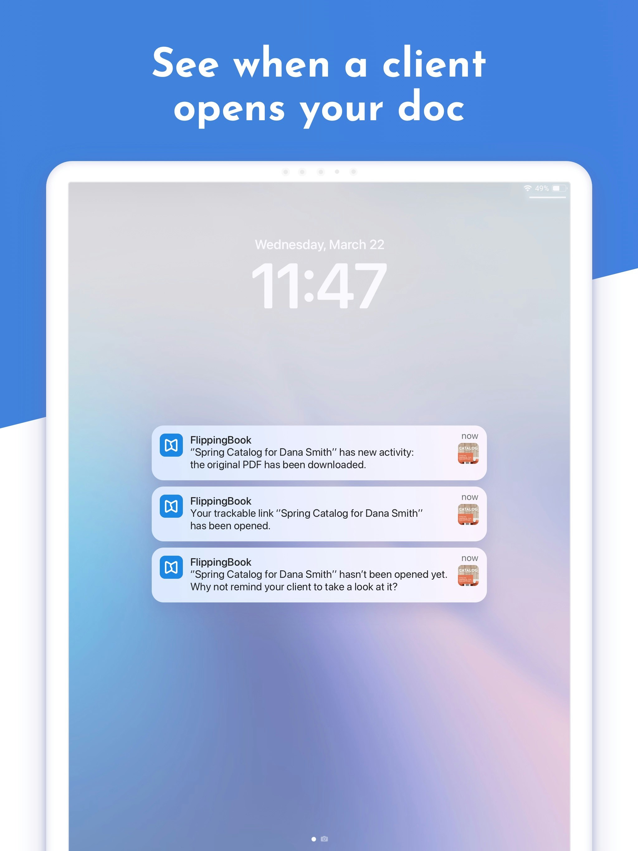 Приложение Flippingbook - Поделиться и отслеживать обеспечение продаж на ходу медиа 6