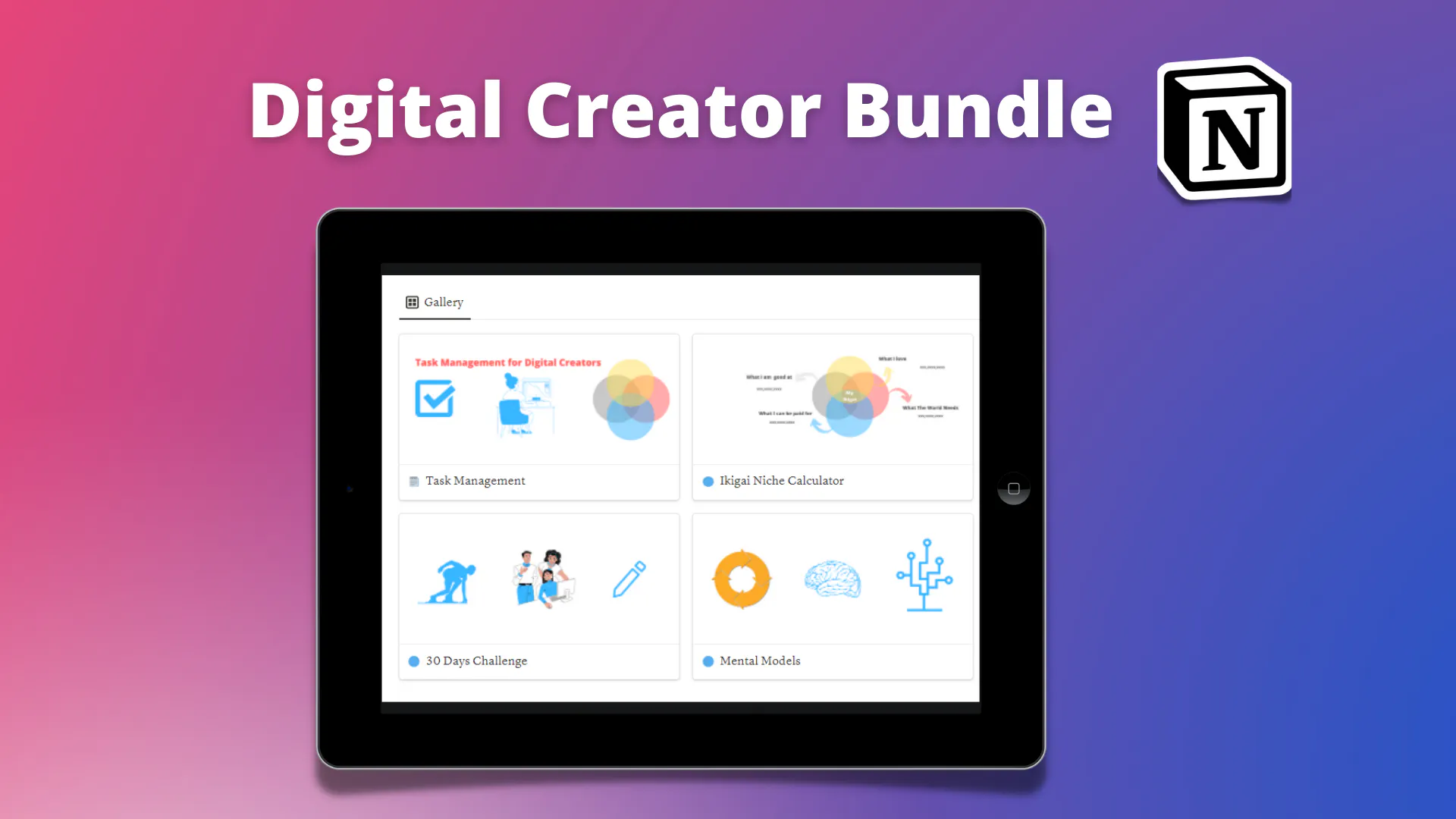 Digital Entrepreneur Bundle for Notion