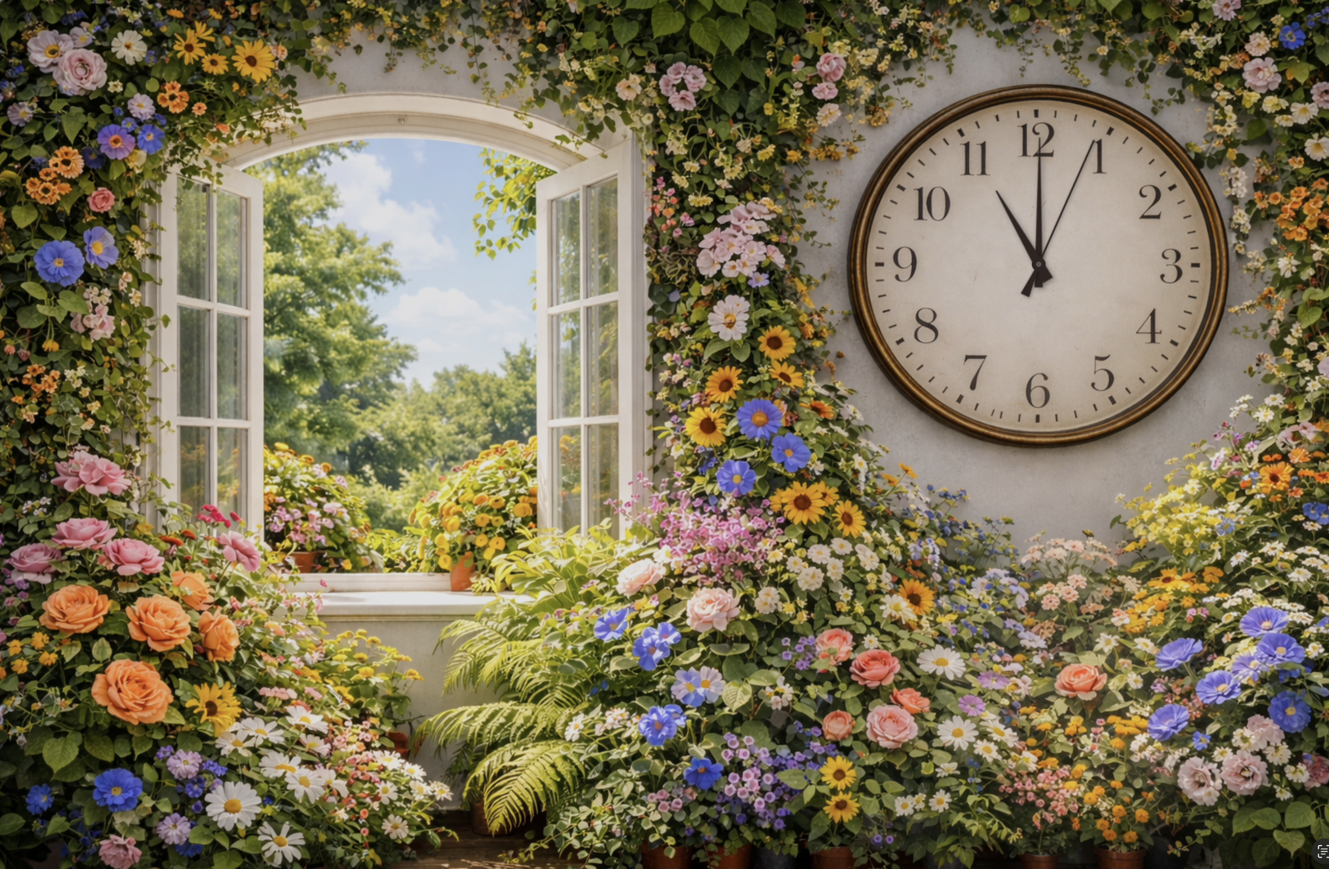 Garden Clock gallery image