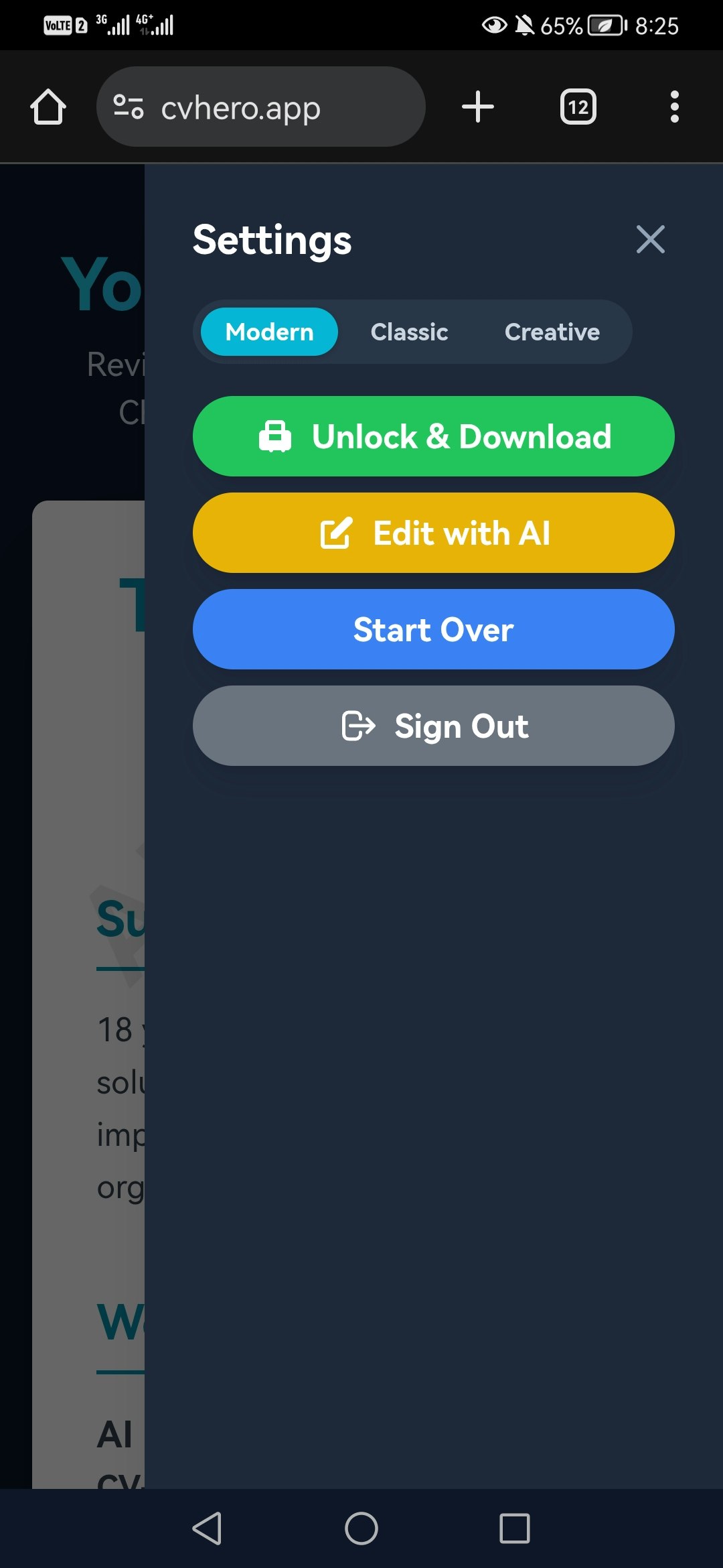 CVHERO - Screenshot 3 preview