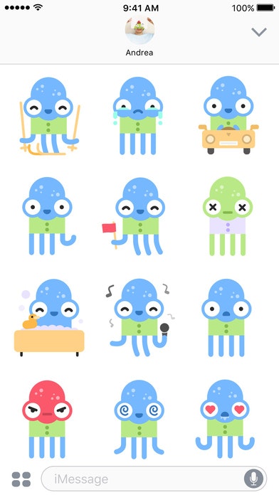 Eliot – Funny Octopus Stickers gallery image