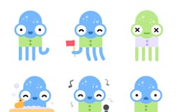 Eliot – Funny Octopus Stickers media 3