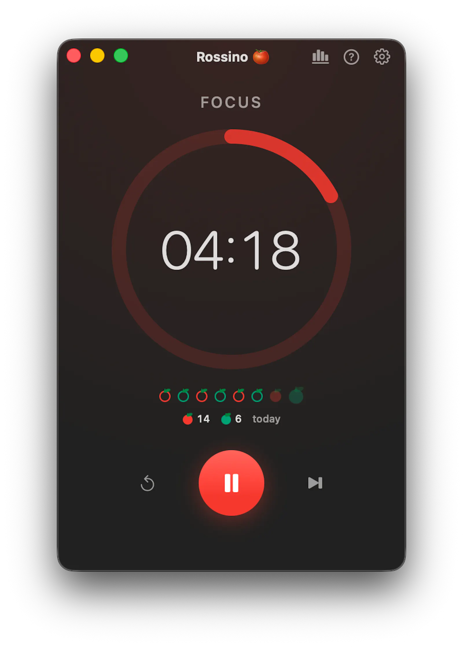 Rossino: A pomodoro timer. screenshot 8