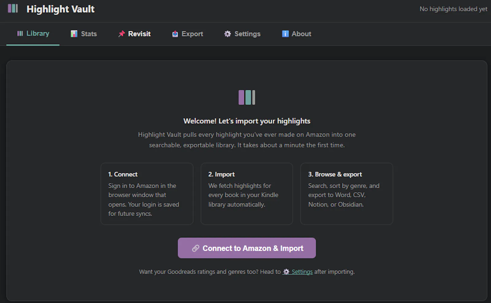 Highlight Vault screenshot 1