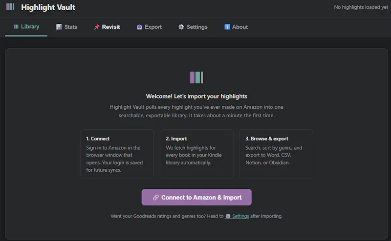 Highlight Vault screenshot 1