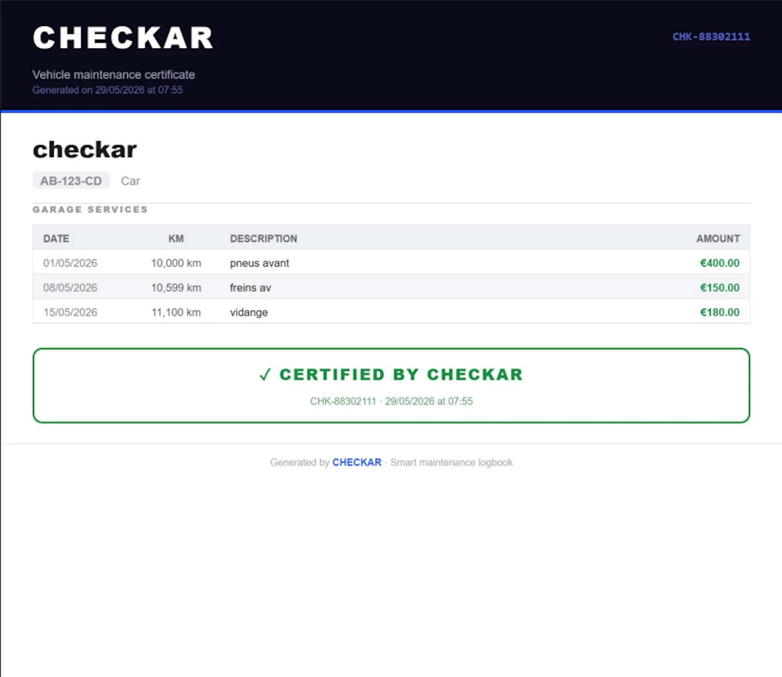 CHECKAR screenshot 11