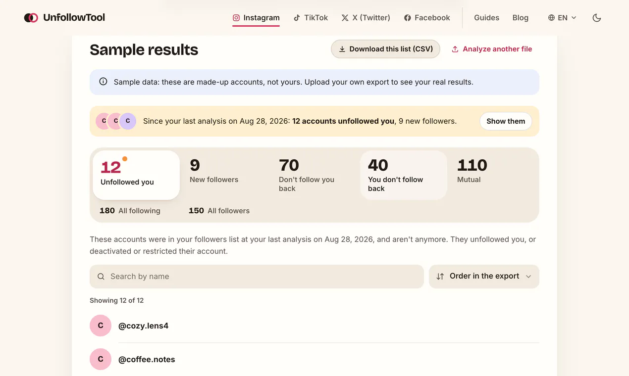 UnfollowTool gallery image