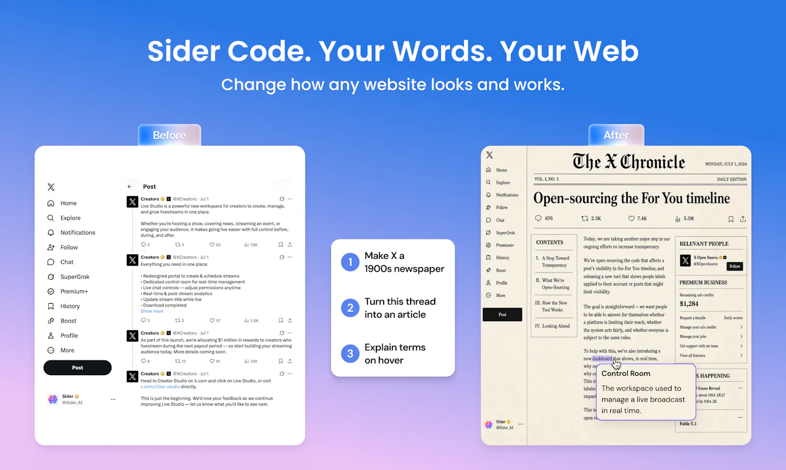 Sider Code screenshot 2