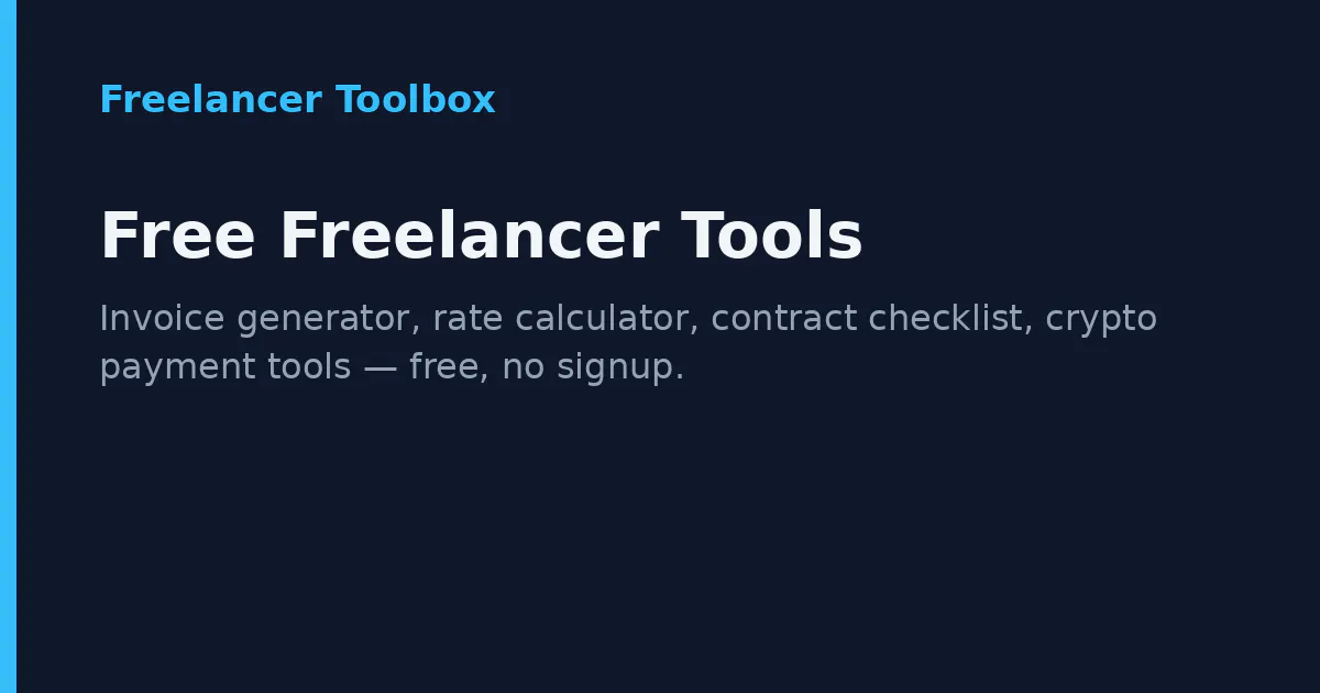 Freelancer Tools gallery image