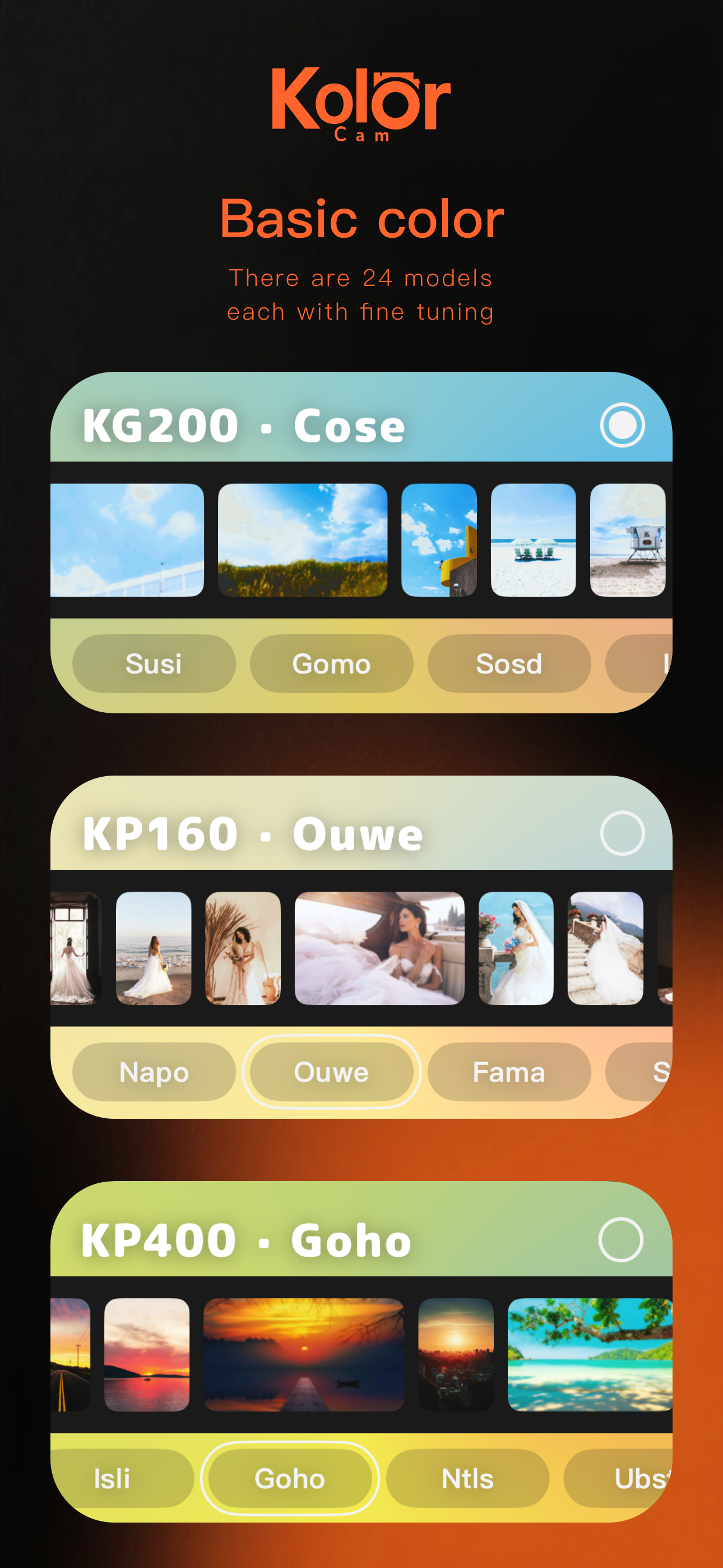 Kolorcam - Screenshot 2 showing product features and functionality