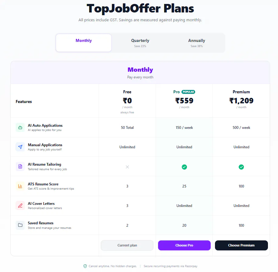 TopJobOffer — AI Job Search & Auto Apply gallery image