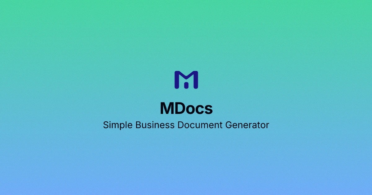 MDocs - Main screenshot showing features and interface