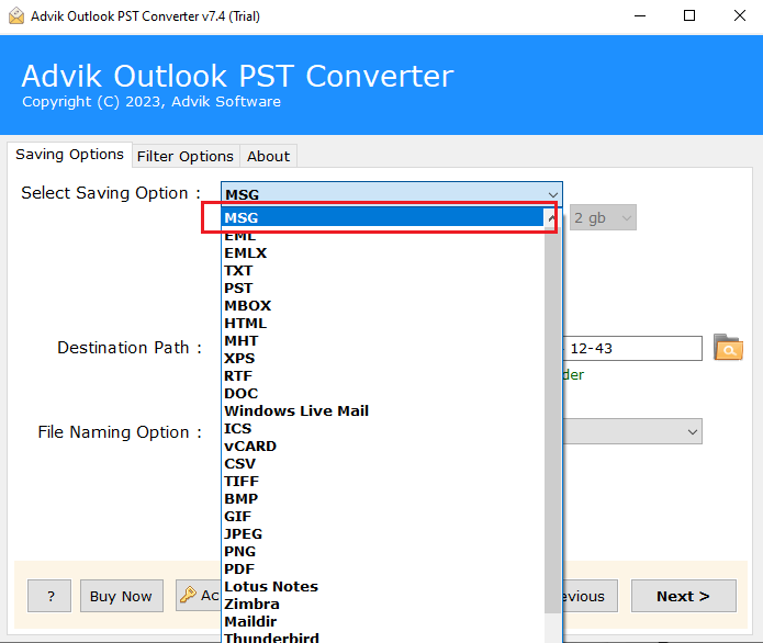 Advik PST to MSG Converter gallery image