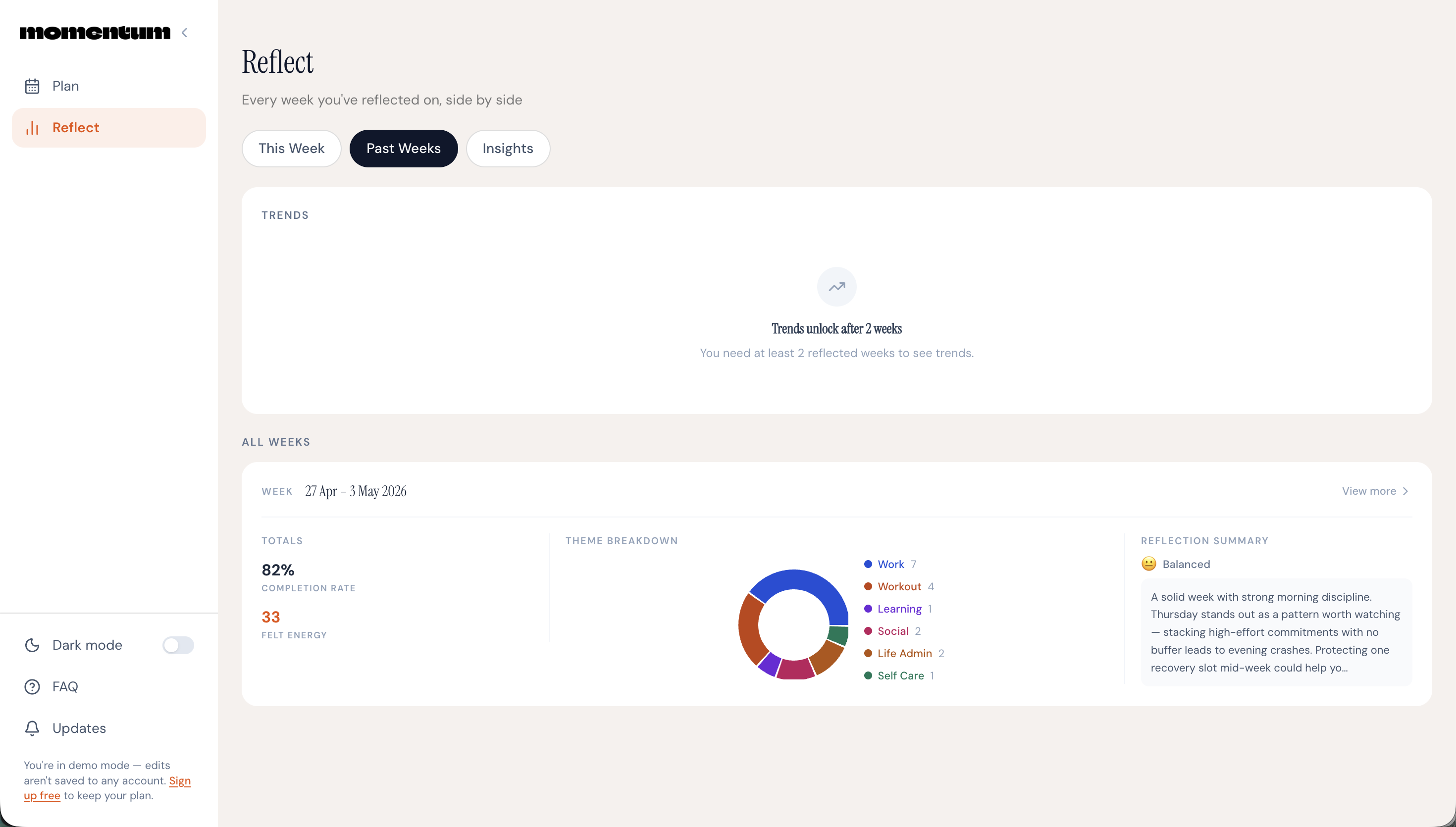Momentum planner gallery image