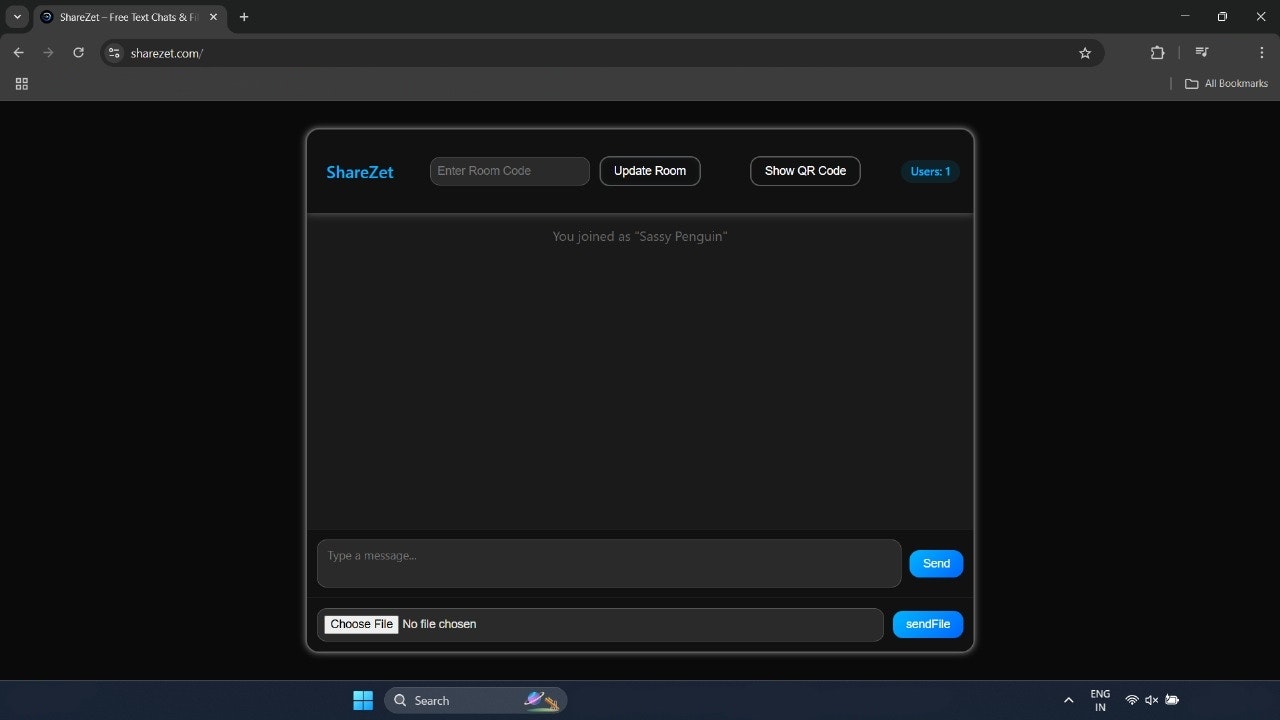 sharezet - 로그인없이 무료 텍스트 채팅 및 파일 전송 미디어 3
