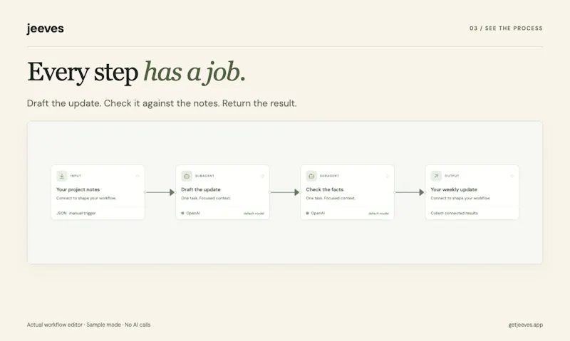 Jeeves screenshot 3