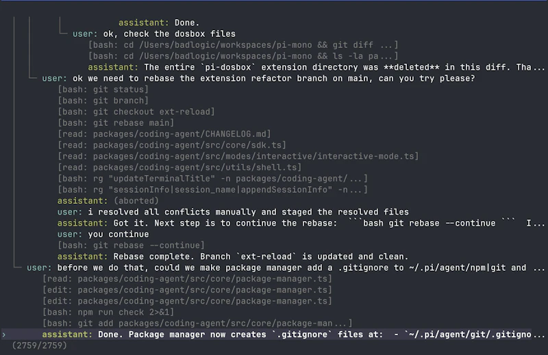 Pi Coding Agent screenshot 3