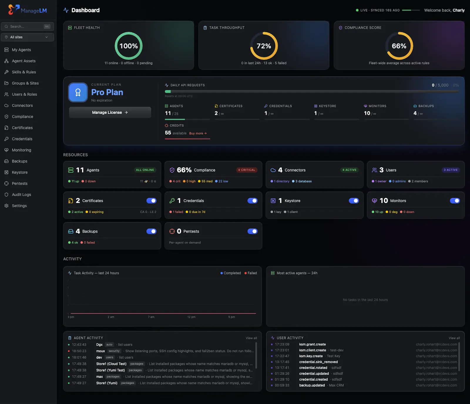 ManageLM screenshot 2