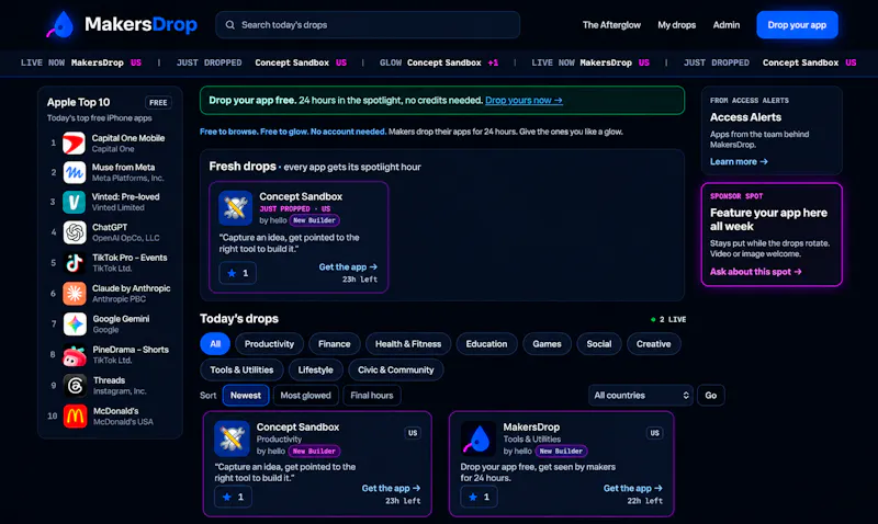 MakersDrop screenshot 1