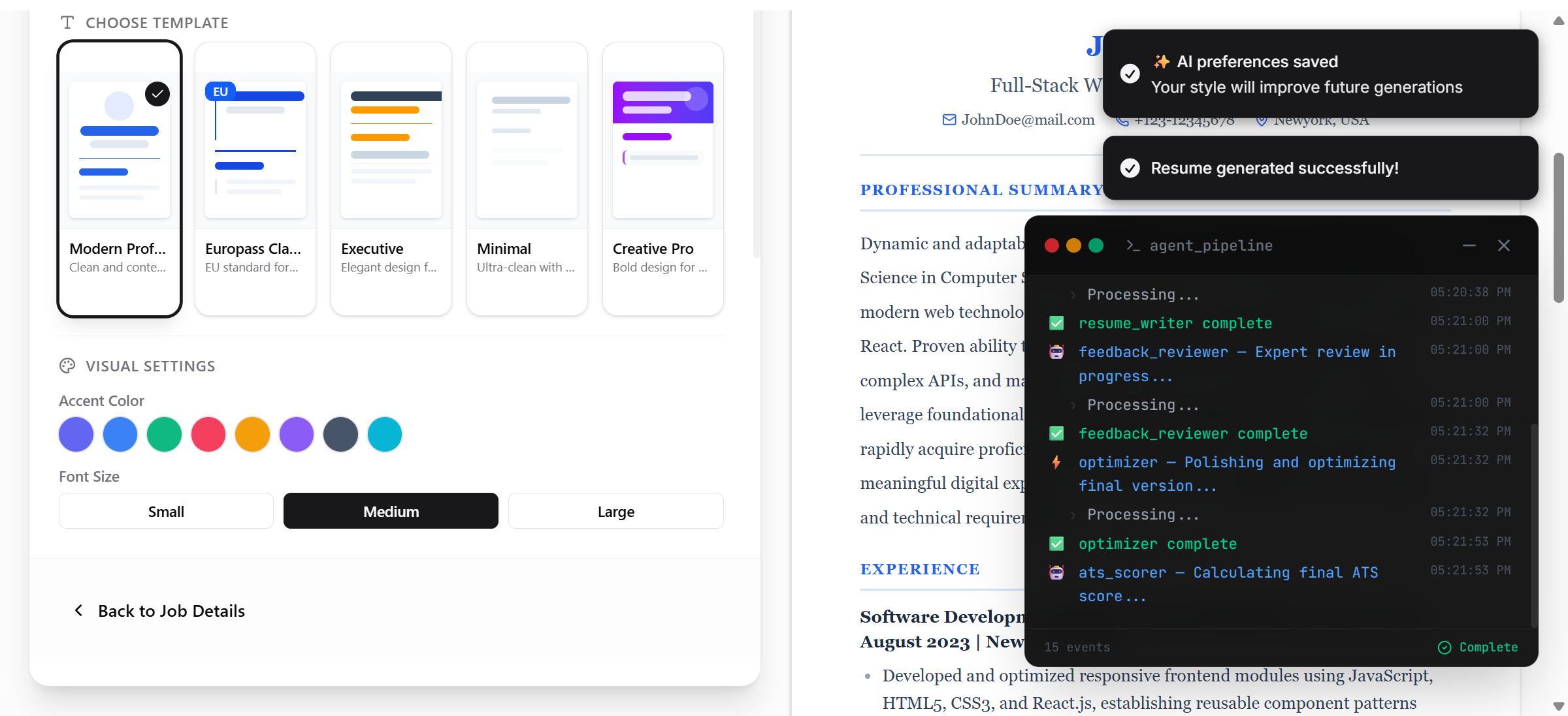 ResumeSquad - Screenshot 3 showing product features and functionality