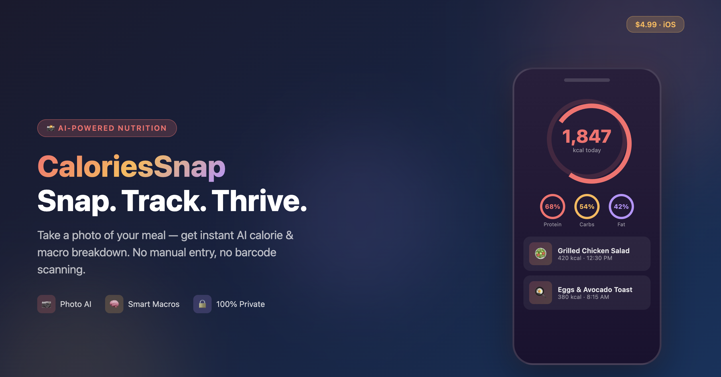 Calories Snap gallery image