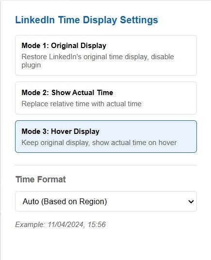 Media LinkedIn Post Time - Tukar masa relatif LinkedIn ke datetime sebenar 2