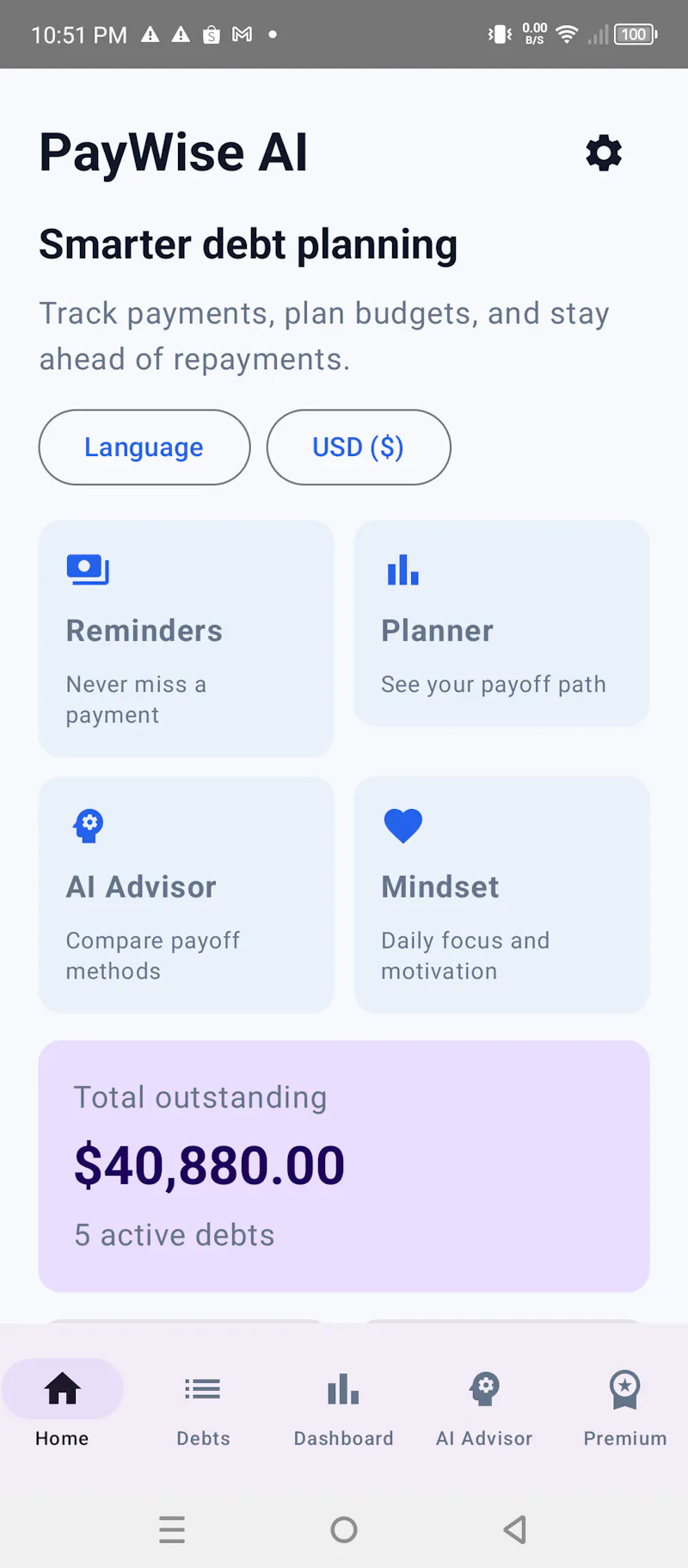 PayWise AI Budget Planner screenshot 2