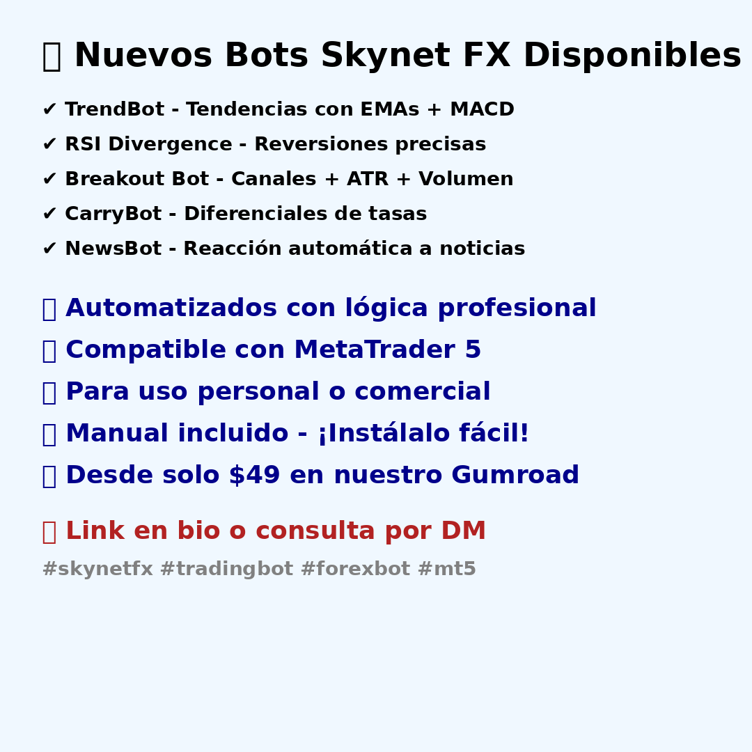** Pack Skynet Full (5 Bot) ** - Ölçeklendirmeyi tercih eden tüccarlar için mükemmel .. medya 2