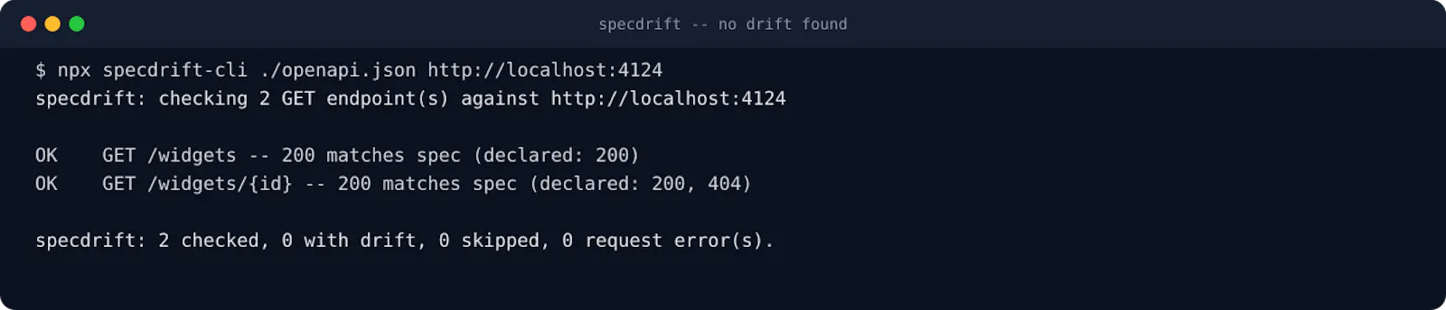 SpecDrift screenshot 3