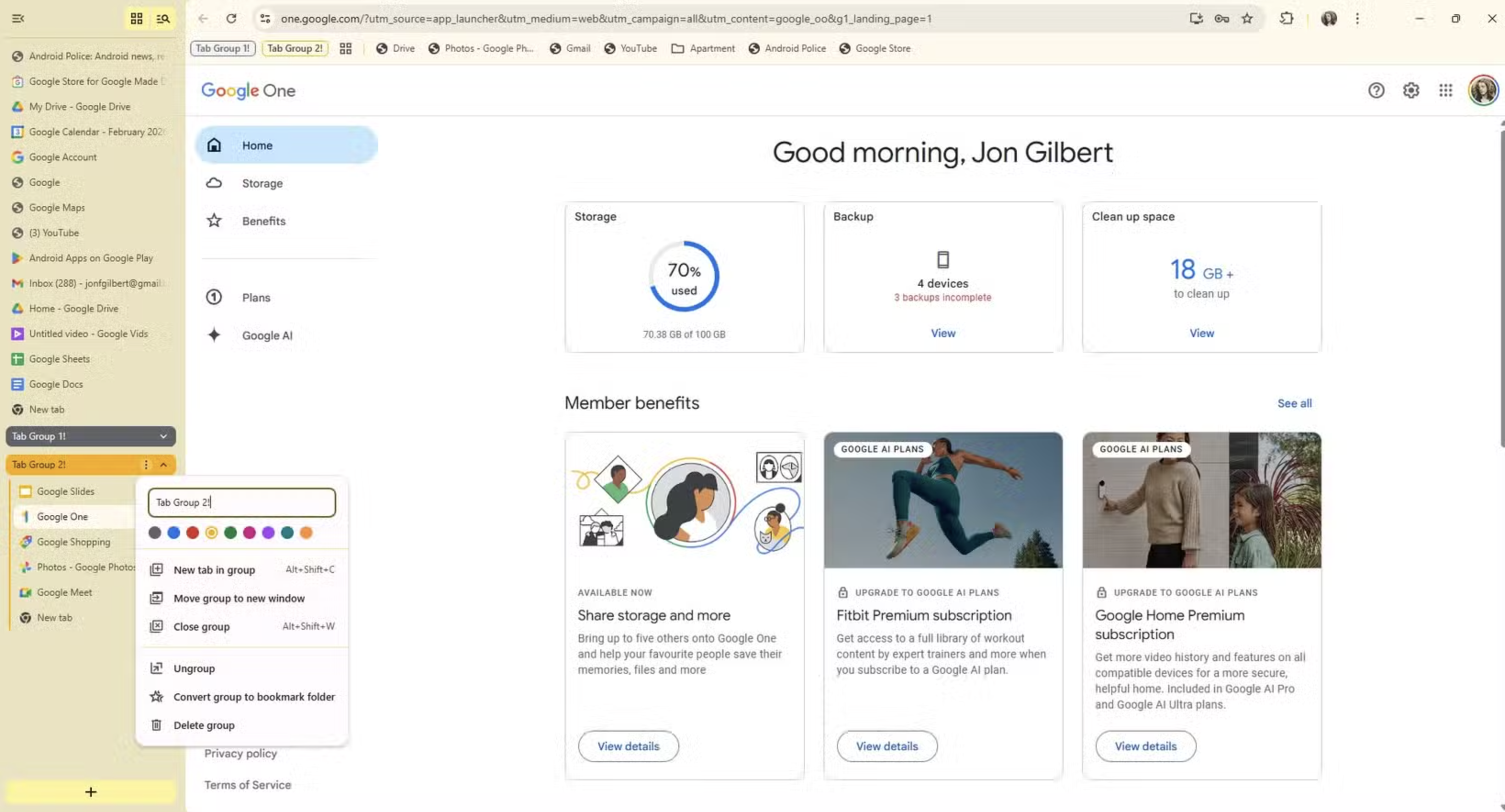 Google Chrome Vertical Tabs gallery image