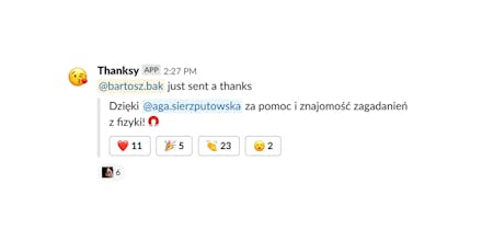 Thanksy - Send appreciation via Slack gallery image