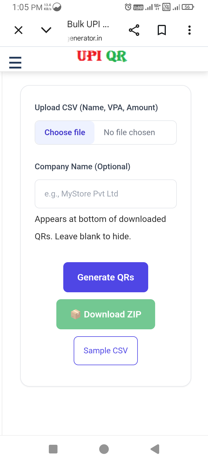 UPI QR Code Generator gallery image