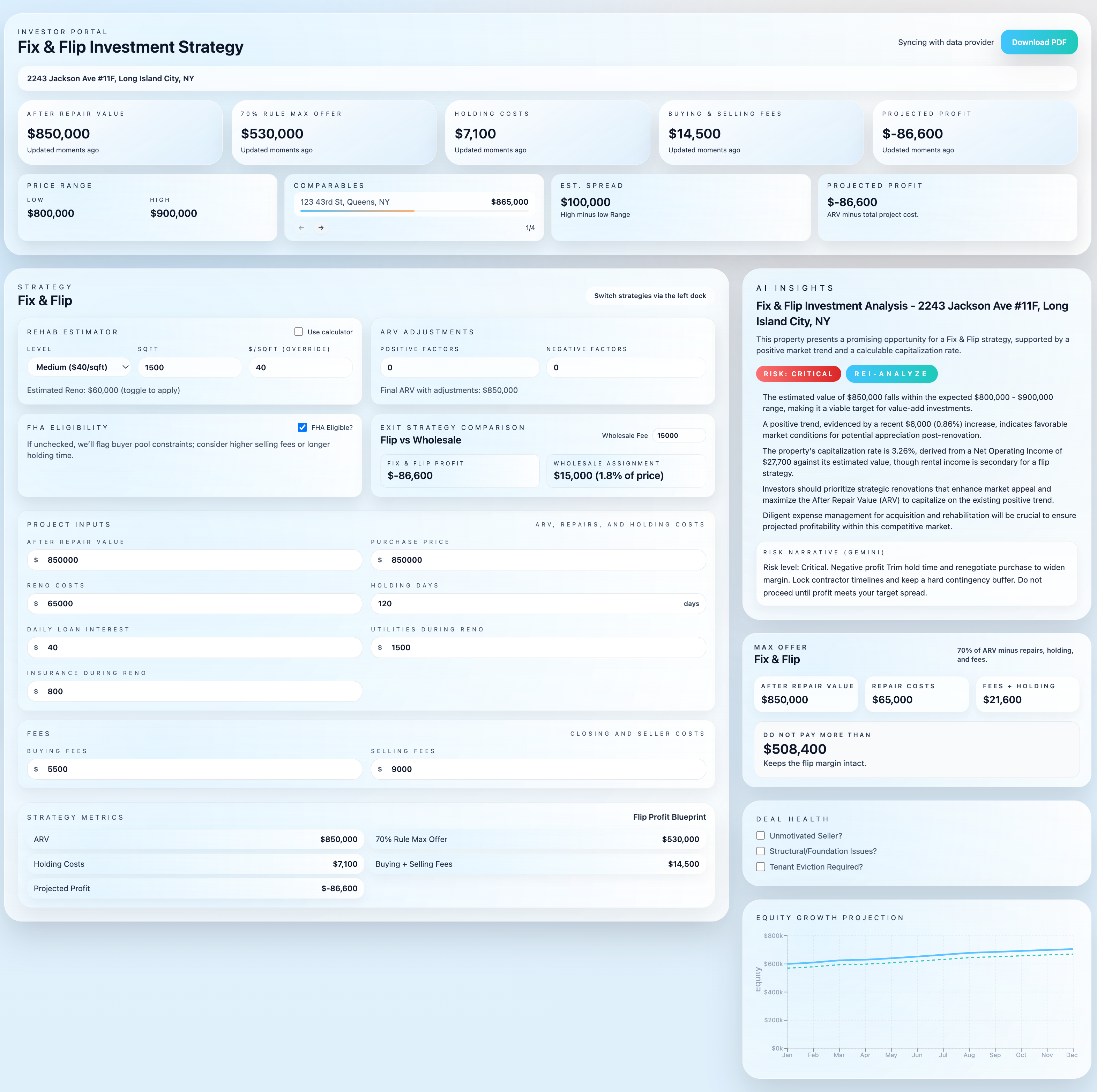 REIanalyze - Screenshot 5 showing product features and functionality