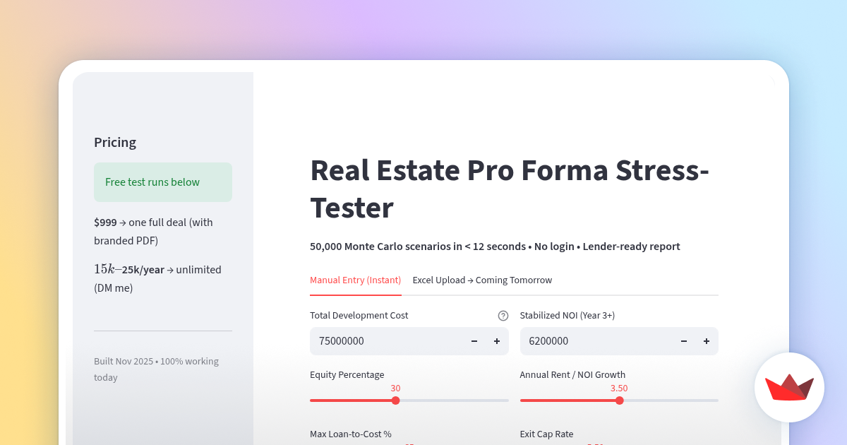 Pro Forma AI - Main product screenshot demonstrating key features and user interface
