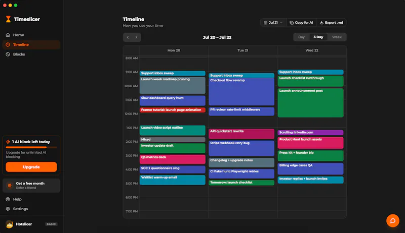 Timeslicer screenshot 3