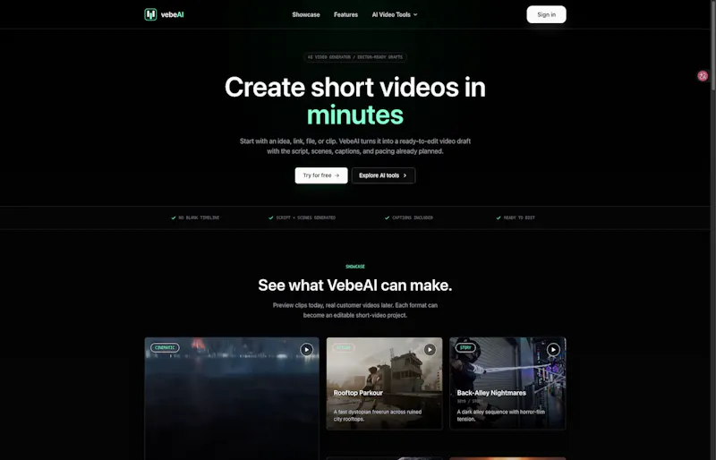 vebeAI screenshot 1