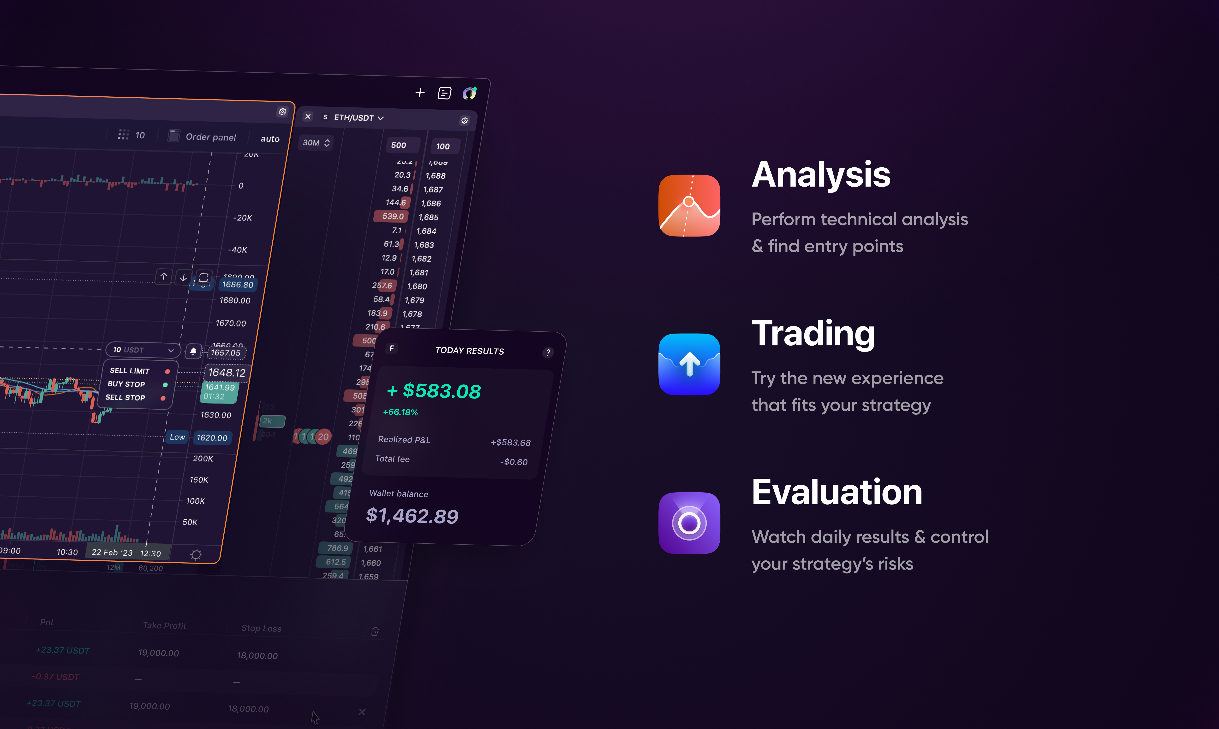 وسائط Tiger.Trade - تحليل الأسواق والأصول التجارية وتقييم النتائج على MacOS 2