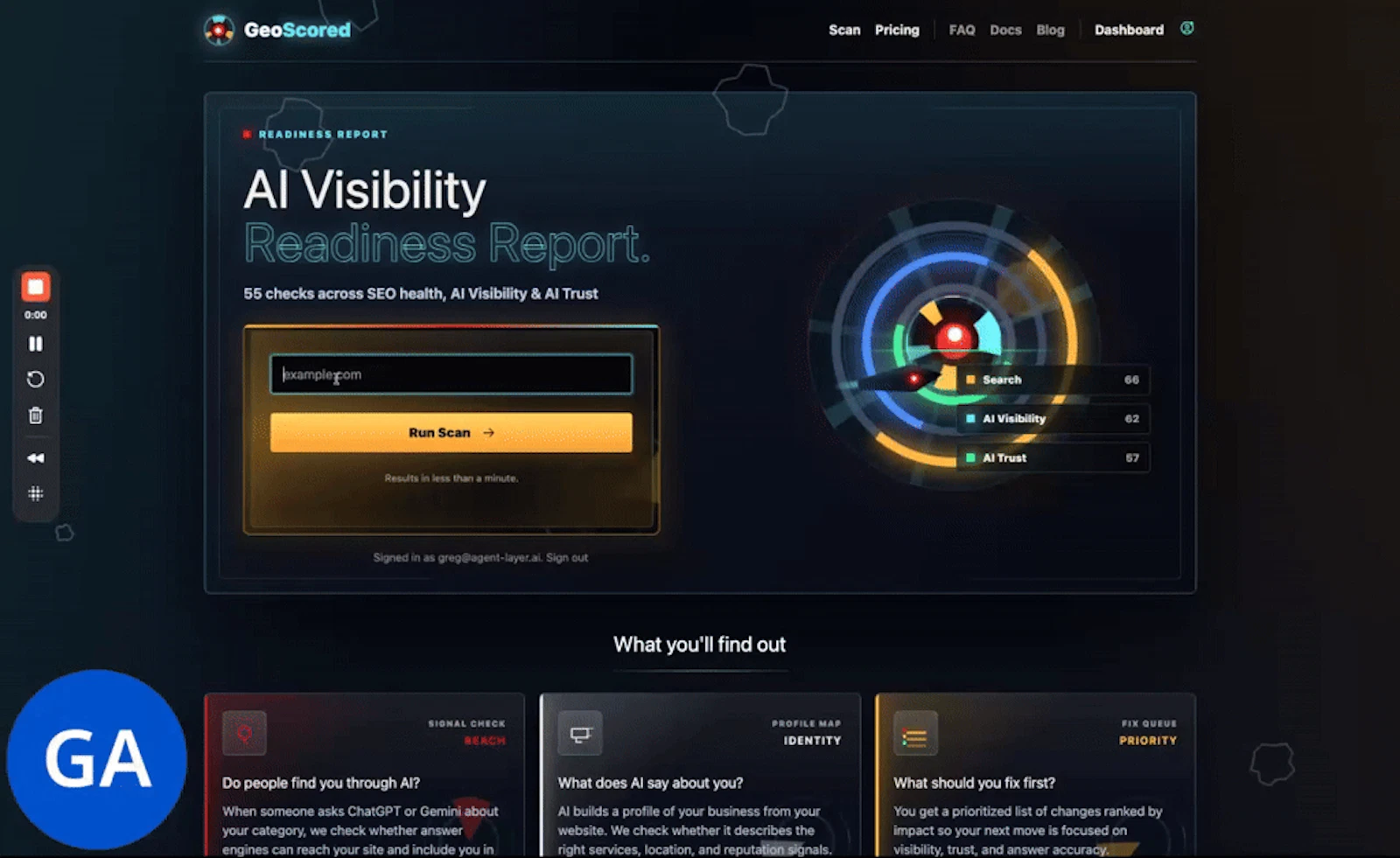GeoScored screenshot 1 (video preview)