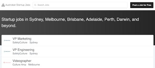 Australian Startup Jobs gallery image